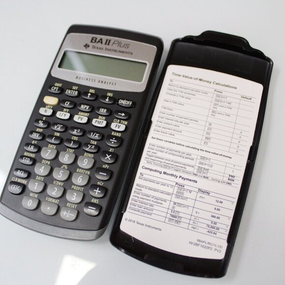 Texas Instruments BA II Plus Financial Calculator w/ Manual Business Analyst - Picture 5 of 7